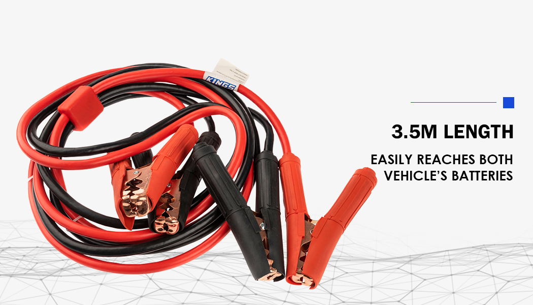 Kings 750A Heavy Duty Jumper Leads 3.5m Surge Protected Booster Cable